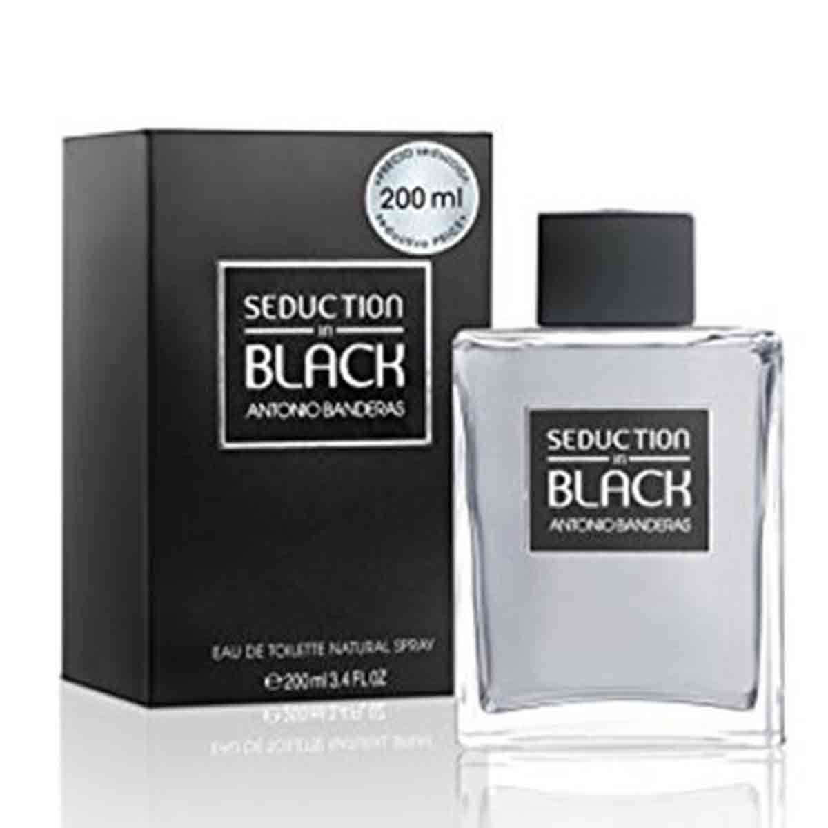 عطر ادکلن آنتونیو باندراس سداکشن این بلک Antonio Banderas Seduction in Black حجم 200 میل 