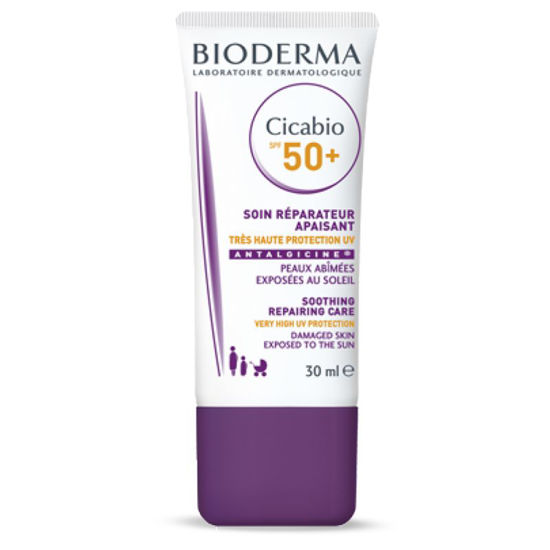کرم ترمیم کننده بایودرما Bioderma مدل Cicabio با SPF50 مناسب پوست آسیب دیده حجم 30 میلی لیتر