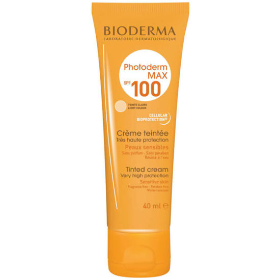ضد آفتاب مناسب بایودرما Bioderma پوست های حساس با SPF100 رنگ بژ روشن حجم 40 میلی لیتر