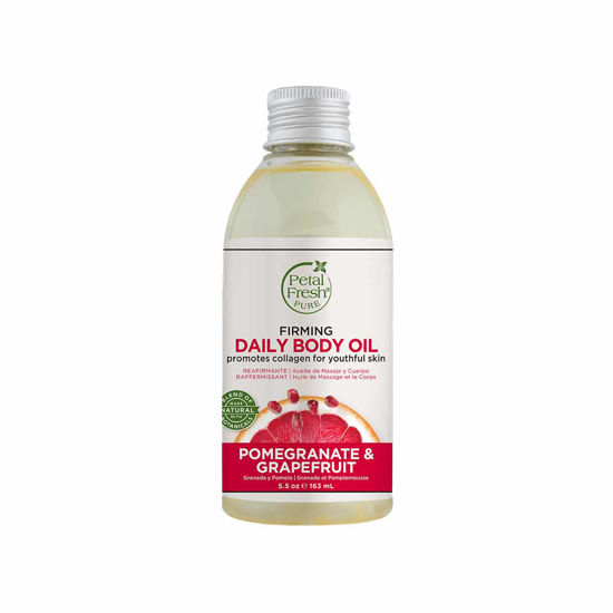 روغن بدن و ماساژ سفت کننده پتال فرش Petal Fresh حاوی عصاره انار و گریپ فروت حجم 163 میلی لیتر