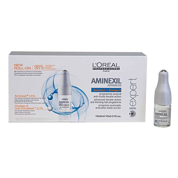 پک کپسول 10 تایی ضدریزش مو لورال پروفشنال Loreal Professional مدل Aminexil Advanced حجم 6*10 میلی لیتر 