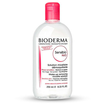 محلول میسلار واتر پاک کننده آرایش صورت و چشم Sensibio H2O بایودرما Bioderma حجم 250 میلی لیتر