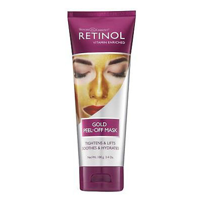 ماسک فوری روشن کننده و سفت کننده طلا رتینول RETINOL مدل GOLD PEEL-OFF MASK وزن 100 گرم