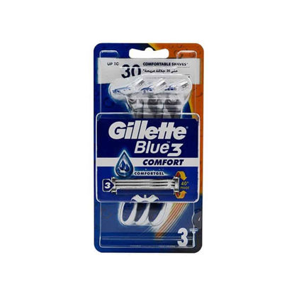 خودتراش 3 لبه مدل Blue3 Comfort (بلو تری کامفورت)ژیلت GILLETTE بسته 3 عددی