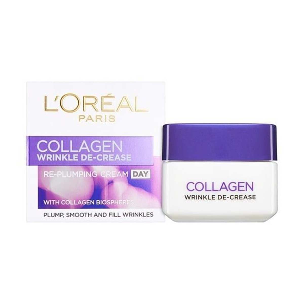 کرم آبرسان روز و پرکننده خطوط لورآل کلاژن LOreal Collagen حجم 50 میلی لیتر