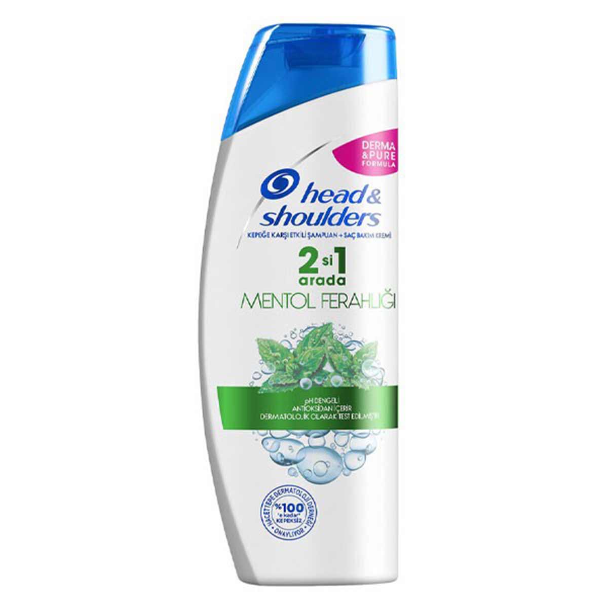 شامپو ضد شوره هد اند شولدرز با عصاره نعنا مدل head & shoulders mentol ferahligi حجم 400 میلی لیتر 