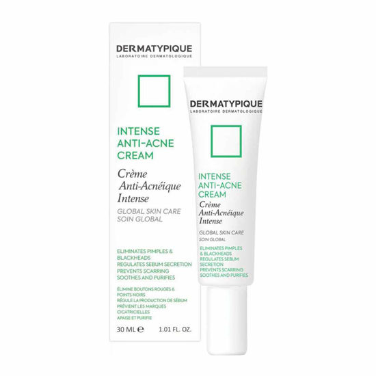 کرم کنترل کننده چربی و جوش درماتیپیک مدل INTENSE ANTI-ACNE CREAM GLOBAL SKIN CARE DERMATYPIQUE حجم 30 میلی لیتر