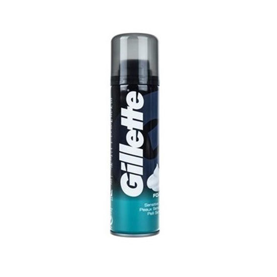 کف اصلاح ژیلت مناسب پوست حساس مدلGillete Sensitive Shave Foam حجم 200 میلی لیتر