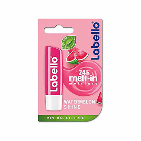 بالم لب لبلو 24 ساعته براق مدل Labello Caring Lip Balm Watermelon Shine