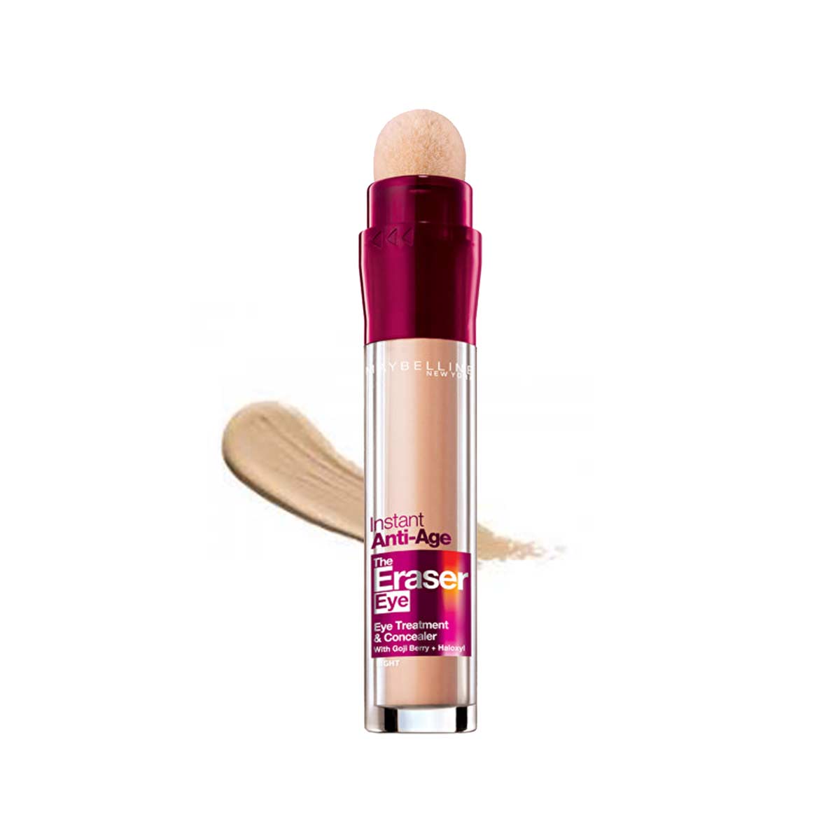 کانسیلر میبلین شماره 01 لایت مدل برس دار Maybelline Instant Age Eraser Concealer 01 Light