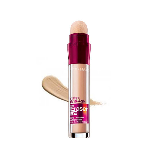 کانسیلر میبلین شماره 01 لایت مدل برس دار  Maybelline Instant Age Eraser Concealer 01 Light