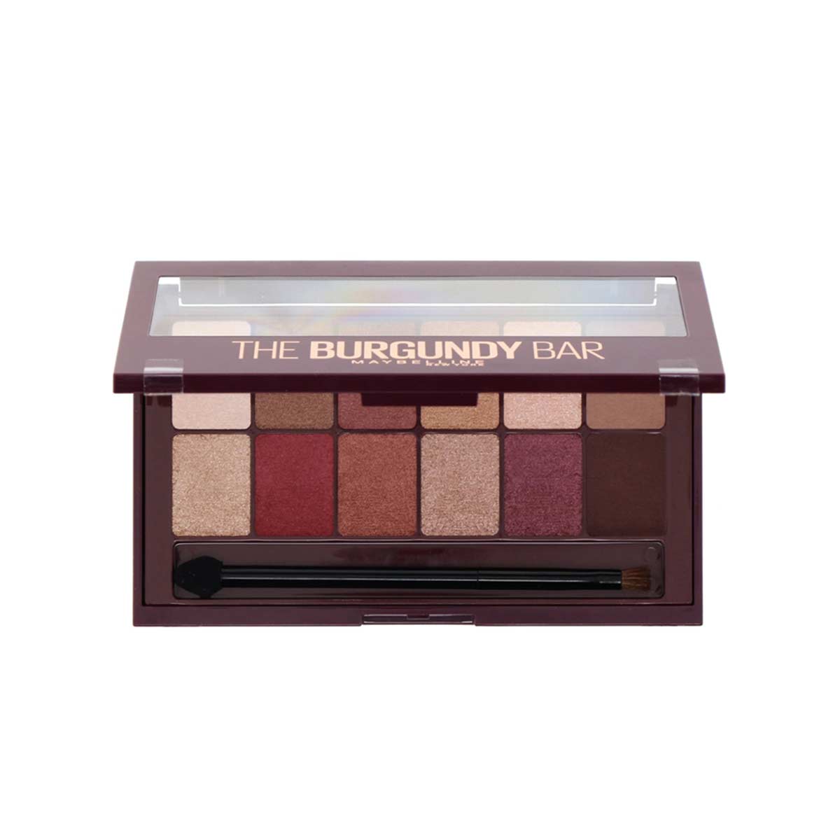 پالت سایه میبلین شماره 200 مدل Maybelline THE BURGUNDY BAR بسته 12 رنگ