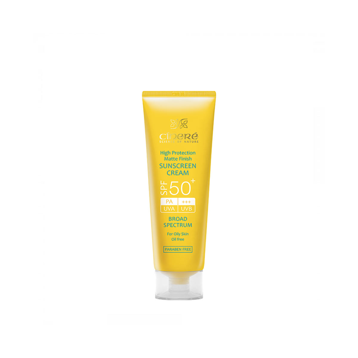 کرم ضد آفتاب سینره بدون رنگ مناسب پوست چرب با Cinere SPF 50 حجم 50 میلی لیتر