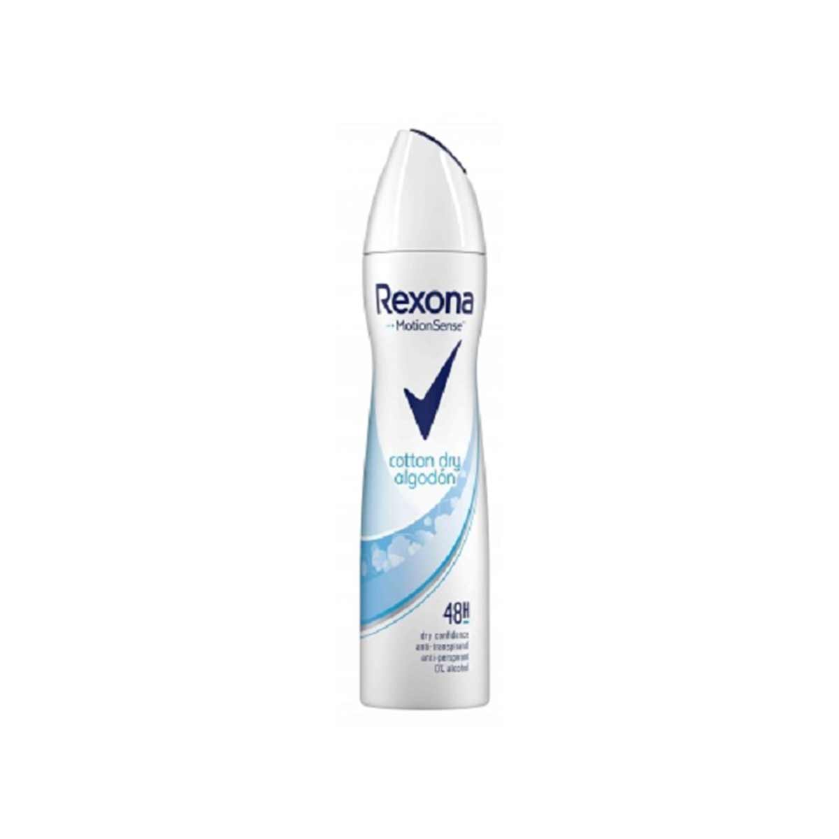 اسپری پودری رکسونا مدل کاتن درای الگادن 48 ساعته Rexona حجم 200 میلی لیتر