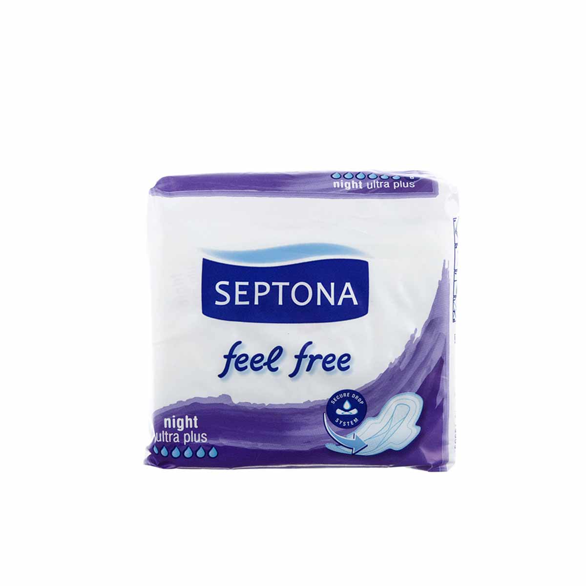 نوار بهداشتی سپتونا مناسب استفاده شب Septona بسته 8 عددی