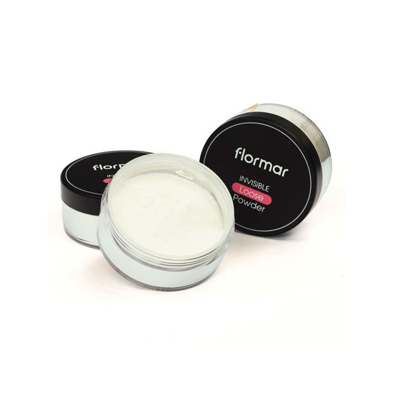 پودر بیک فلورمار فیکساتور و تثبیت کننده آرایش مدلflormar INVISIBLE Loose POWDER وزن 18 گرم