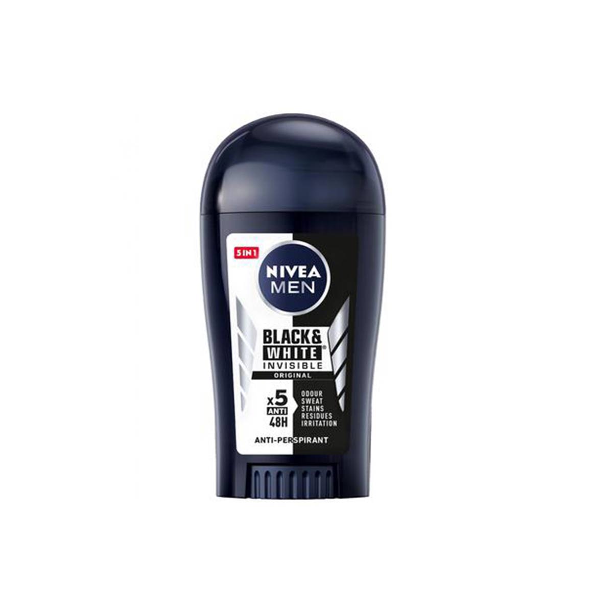 استیک ضد تعریق نیوآ مردانه مدل Nivea Black & White Invisible Original حجم 40 میلی گرم 