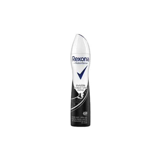 اسپری پودری رکسونا مدل اینویزیبل بلک وایت کلودز 48 ساعته Rexona حجم 200 میلی لیتر