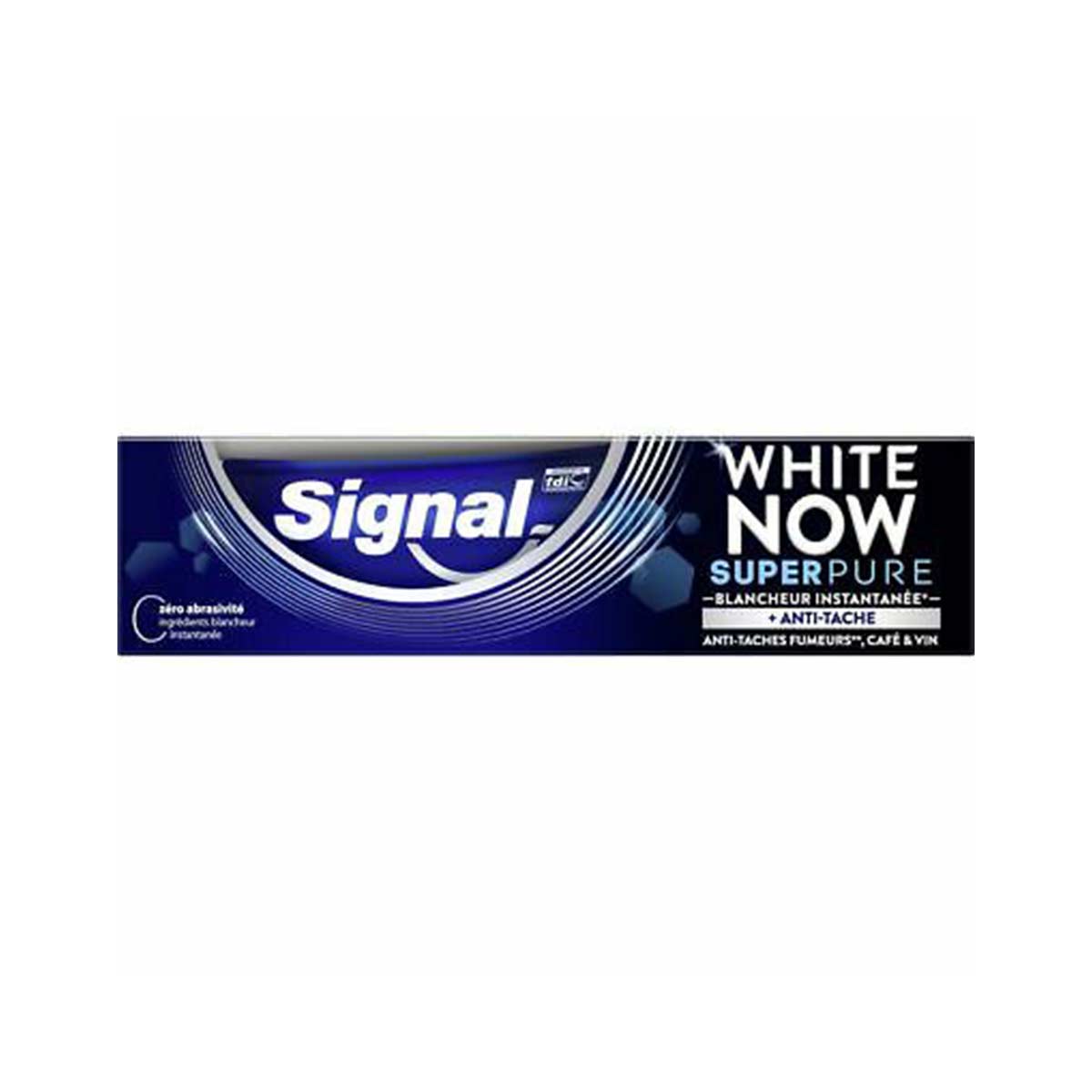 خمیر دندان سیگنال WHITE NOW مدل Signal SUPER PURE حجم 75 میلی لیتر