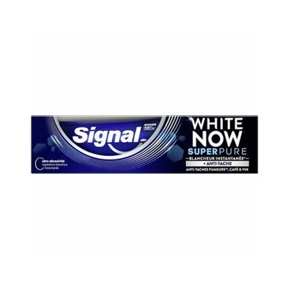 خمیر دندان سیگنال WHITE NOW مدل Signal SUPER PURE حجم 75 میلی لیتر