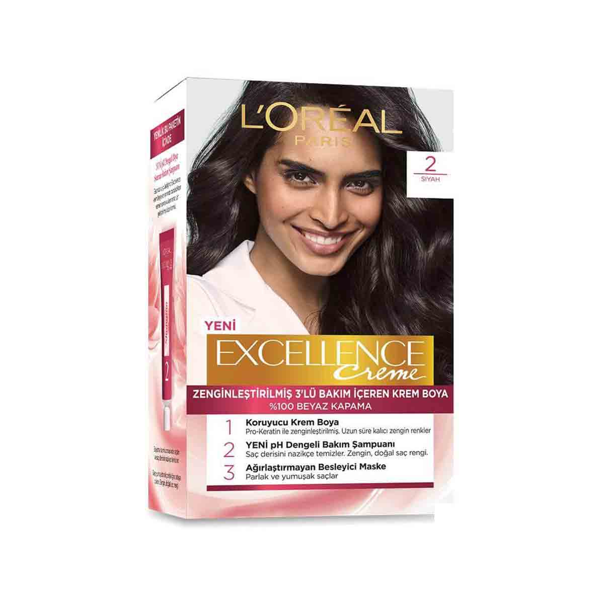 کیت رنگ مو لورآل شماره 2 سری Loreal EXCELLENCE