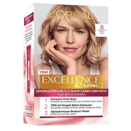 کیت رنگ مو لورآل شماره 8 سری Loreal EXCELLENCE