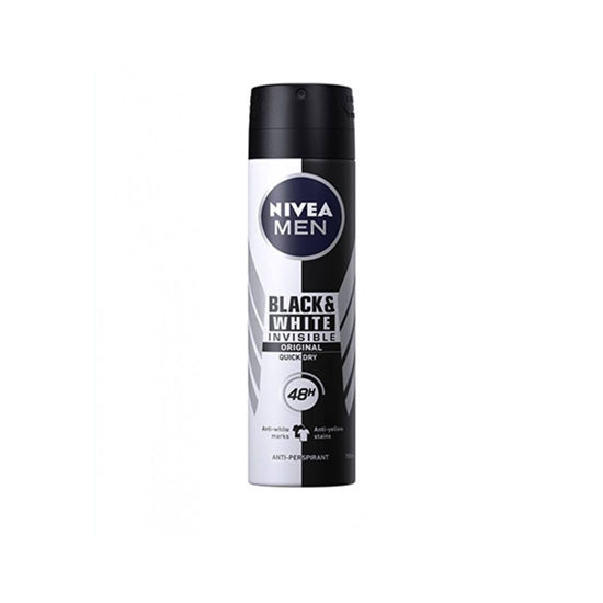 اسپری زیربغل مردانه نیوآ مدل Nivea Black & white حجم 150 میل