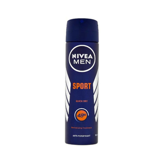 اسپری زیربغل مردانه نیوآ مدل Nivea Sport quick dry حجم 150 میل
