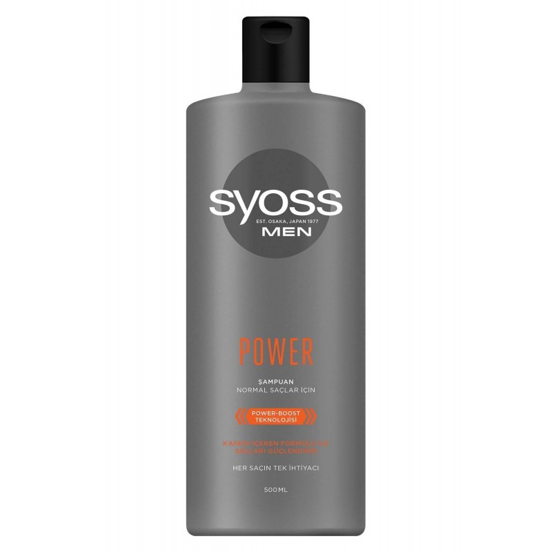 شامپو تقویت کننده مردانه سایوس syoss مدل Power And Strength حجم 500 میلی لیتر