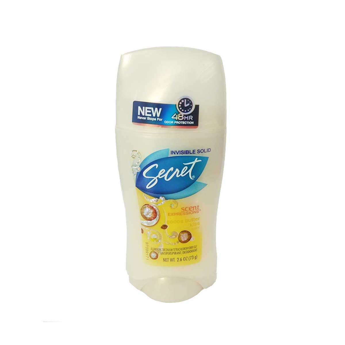 استیک ضد تعریق 48 ساعته سکرت Secret مدل cocoa butter Kiss حجم 73 میلی گرم