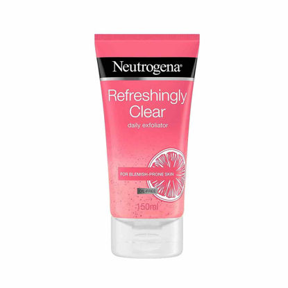 اسکراب لایه بردار روشن کننده پوست نوتروژینا Neutrogena مدل Refreshingly Clear حجم 150 میل