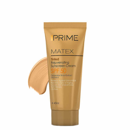 ضد آفتاب صورت SPF50 پریم Prime مدل Matex رنگی حجم 40 میل