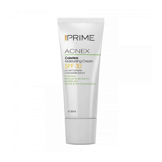 کرم مرطوب کننده رنگی SPF30 پریم Prime مدل Acnex حجم 50 میل