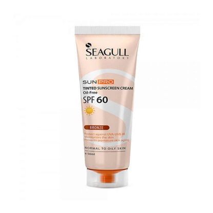 کرم ضد آفتاب سی گل Seagull مدل برنزه حاوی SPF 60 حجم 50 میل