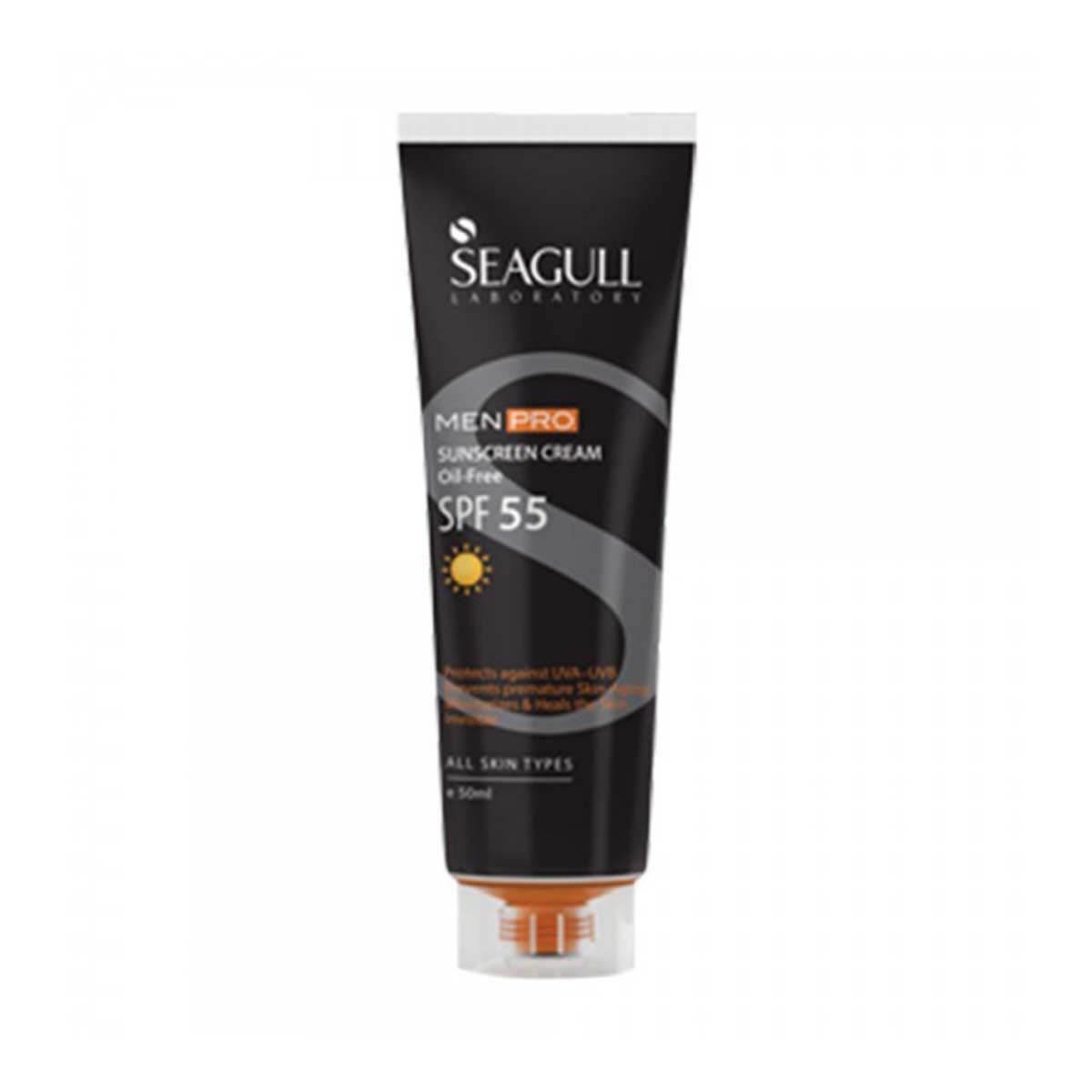 کرم ضد آفتاب صورت آقایان سی گل Seagull حاوی SPF 55 حجم 50 میل	