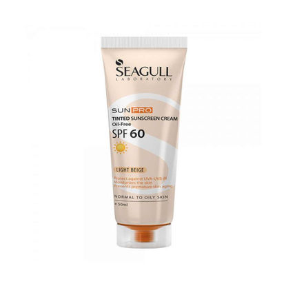 کرم ضد آفتاب صورت سی گل Seagull مدل بژ روشن حاوی SPF 60 حجم 50 میل