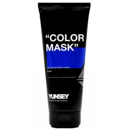 ماسک مو رنگساژ یانسی Yunsey رنگ آبی حجم 200 میلی لیتر