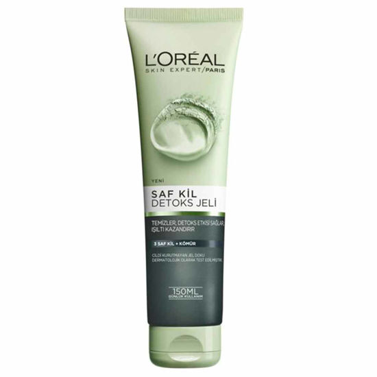 ژل لایه بردار سم زدا صورت لورال Loreal مدل ذغال و خاک رس حجم 150 میل