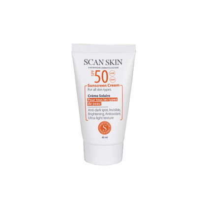 کرم ضد آفتاب و ضد لک Scan Skin  اسکن اسکین SPF 50 حجم 40 میل