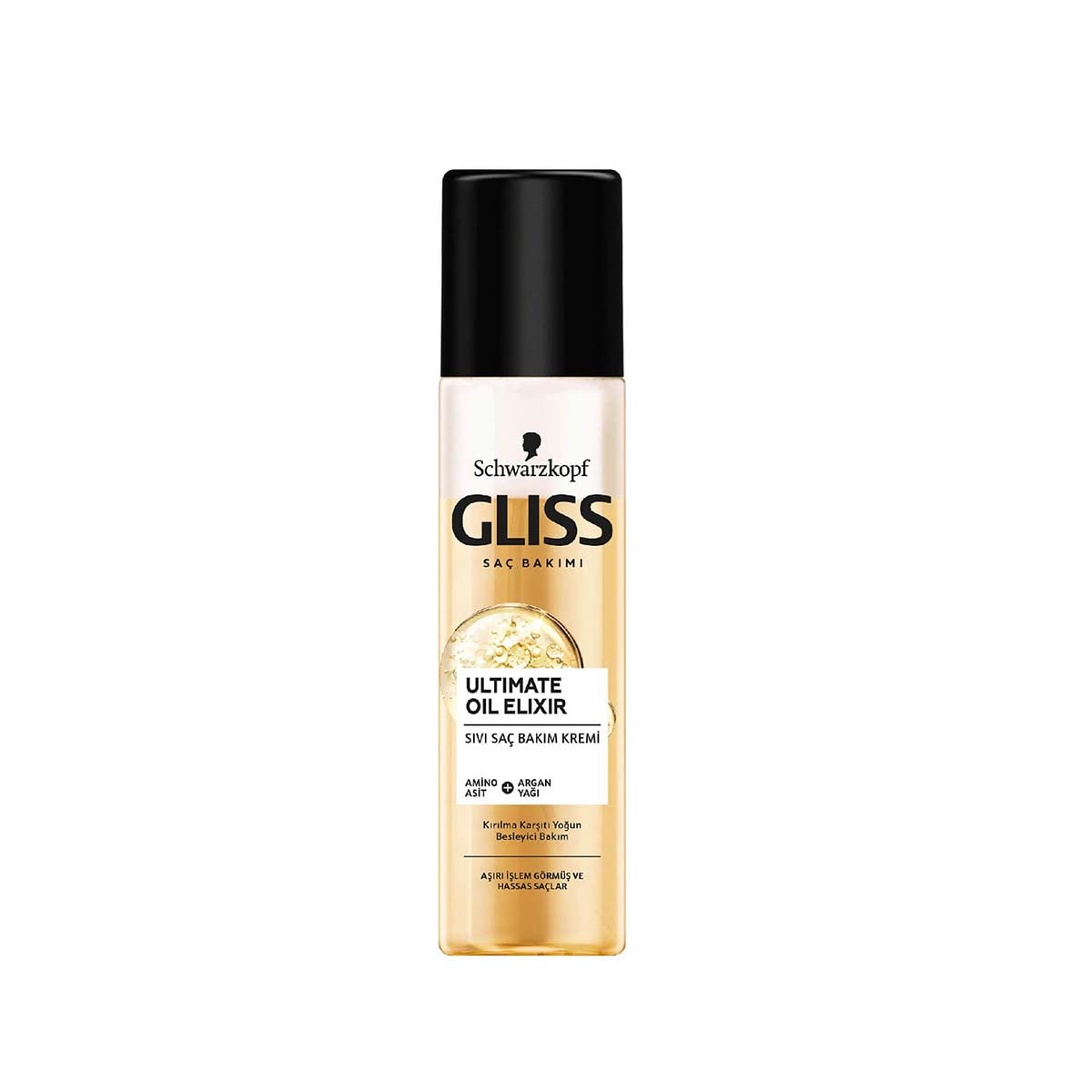 
اسپری دوفاز گلیس GLISS مدل Ultimate oil elixir مخصوص موهای حساس حجم 200 میل