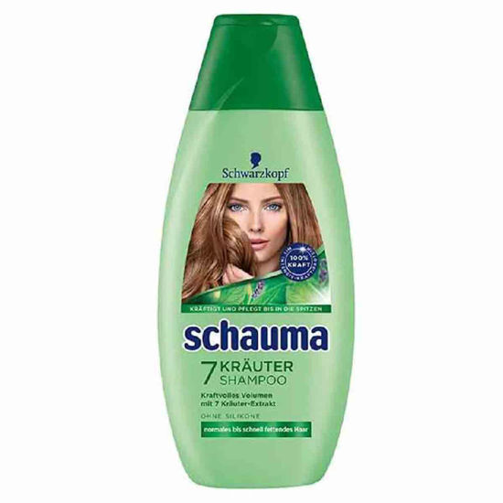 شامپو شوما Schauma مدل 7 گیاه مناسب موهای معمولی تا چرب حجم 400 میل