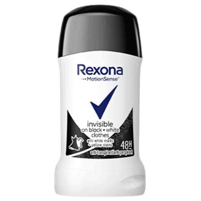 استیک زنانه مدل Invisible Black and White (اینویزیبل) 48 ساعته رکسونا REXONA حجم 40 میلی گرم