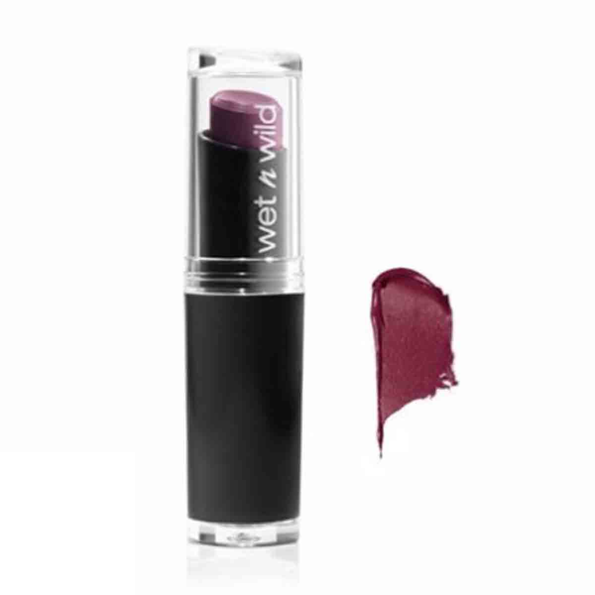 رژ لب مات مگا لست وت اند وایلد wet n wild مدل Ravin Raisin E916D