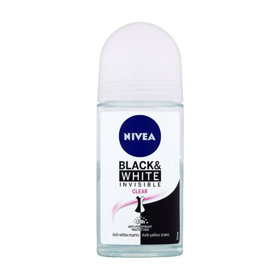 مام زیربغل نیوآ  nivea   زنانه مدل BLACK & WHITE CLEAR ANTIPERSPIRANT  حجم 50 میل