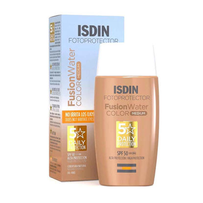 ضد آفتاب رنگی فیوژن واتر ISDIN-ایزدین حجم 50میل spf 50 
