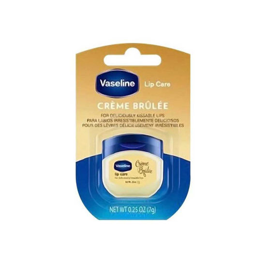 وازلین vaseline درمانی لب (بوم لب) مدلCREME BRULEE حجم 7 گرم