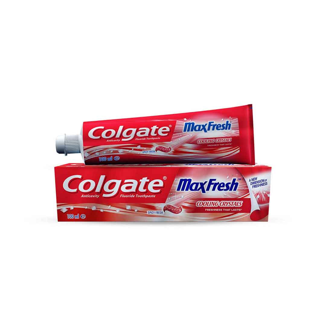 خمیر دندان کلگیت Colgate سری Max Fresh مدل spicy fresh وزن 100 میل