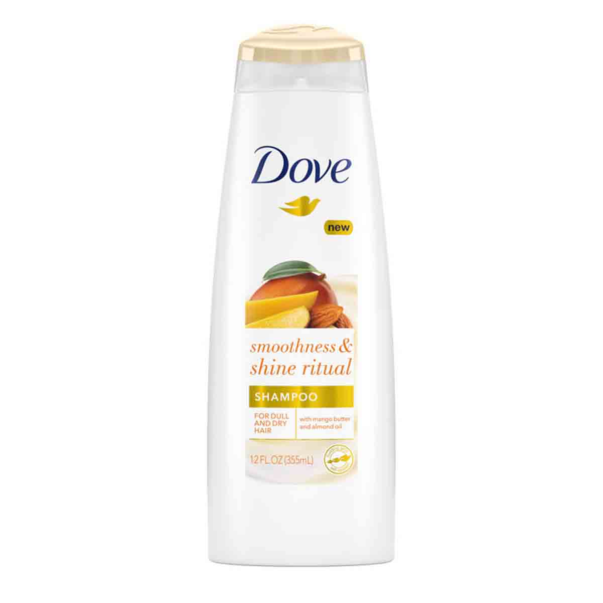 شامپو داو DOVE مدل smoothness & shine ritual حجم 355 میل