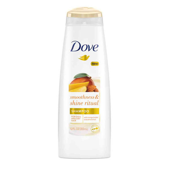 شامپو  داو DOVE مدل smoothness & shine ritual حجم 355 میل