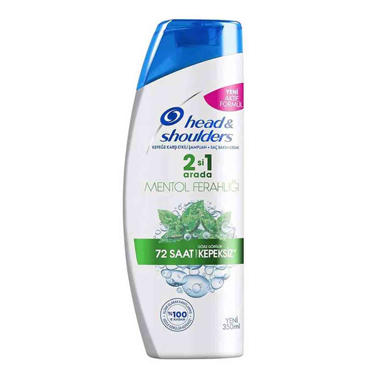 شامپو مو هد اند شولدرز Head&shoulders مدل MENTOL FERAHLIGI حجم 350 میلی لیتر